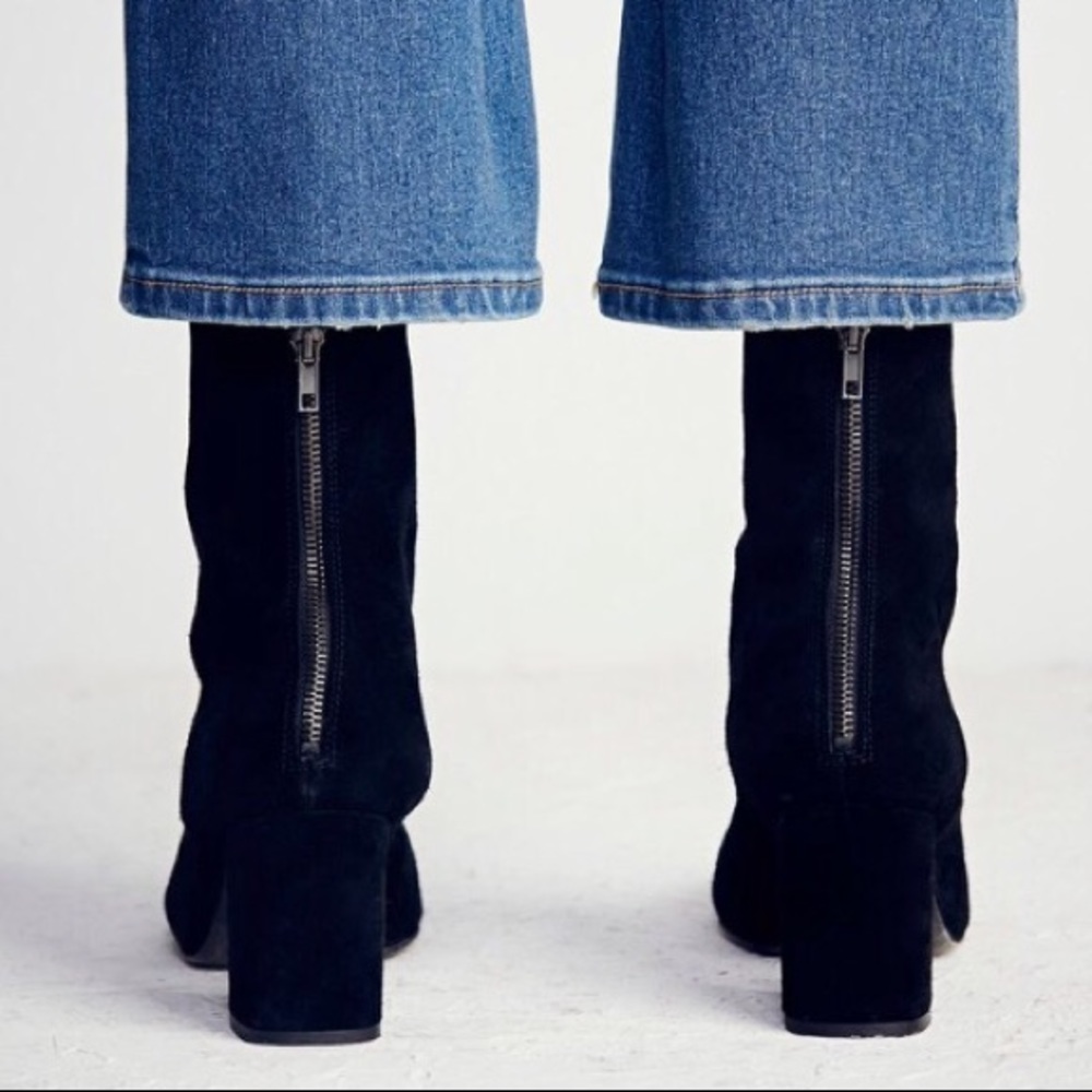 Free People Cecile Black Velvet Boot - Picture 2 of 8